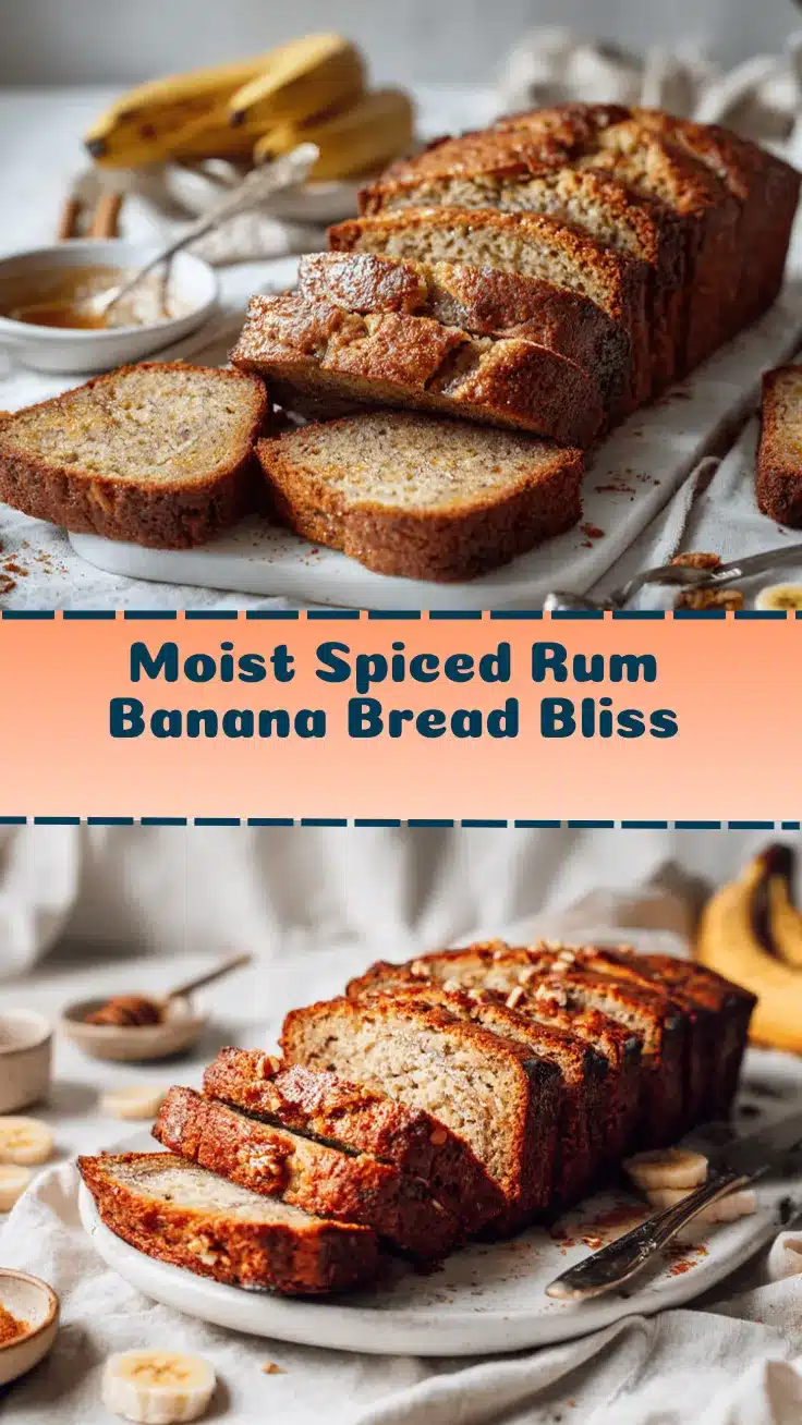 spiced rum banana bread recipe