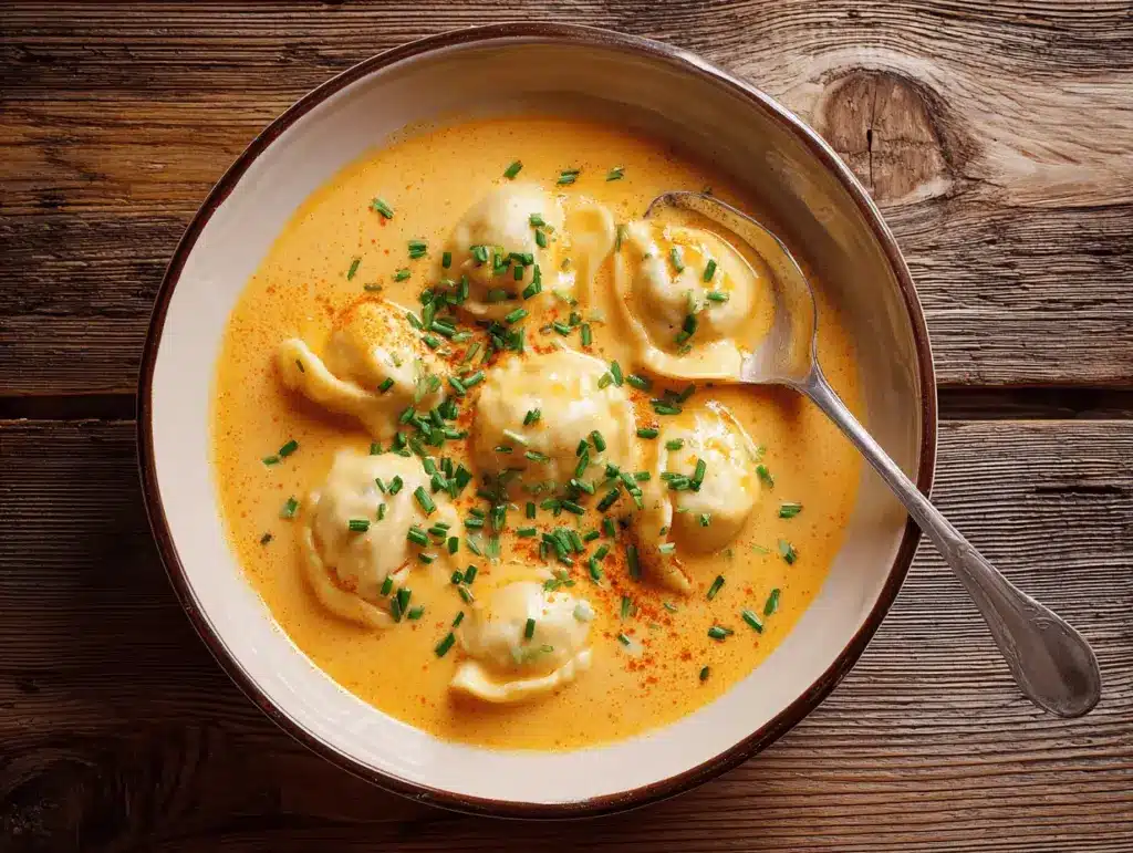 Thai coconut curry chicken dumpling soup - featured image