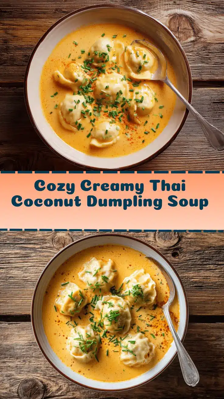 Thai coconut curry chicken dumpling soup recipe