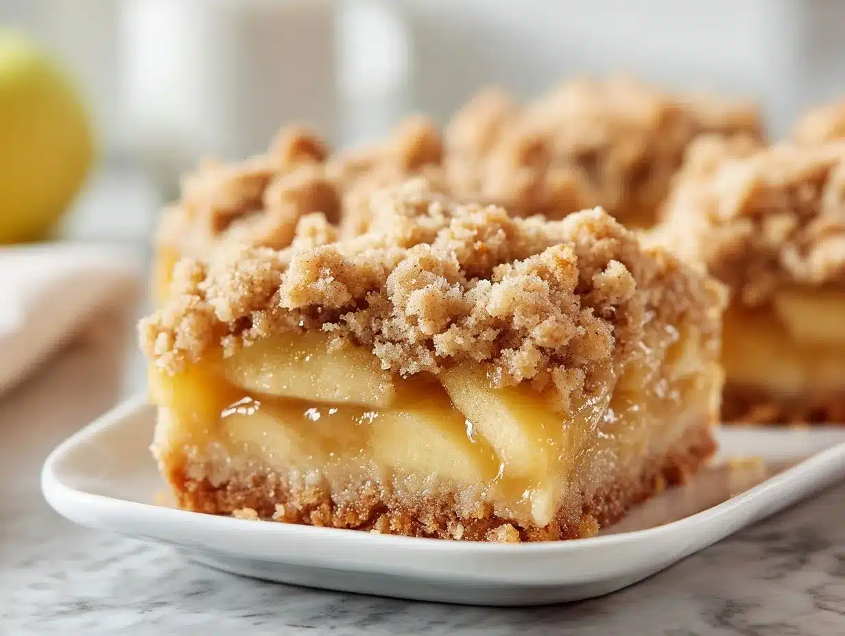apple crumb bars preparation steps