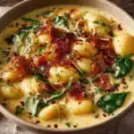 Bacon Cheddar Gnocchi Soup - featured image