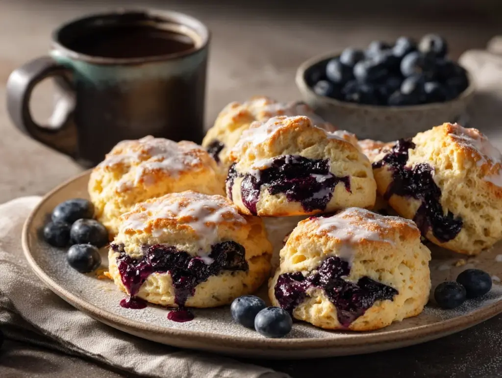 blueberry biscuits - featured image