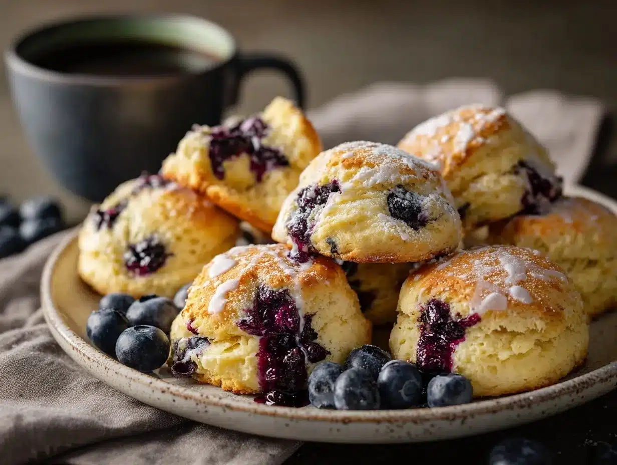 blueberry biscuits preparation steps