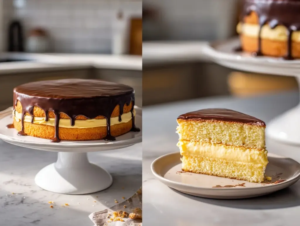 Boston Cream Pie Recipe - featured image