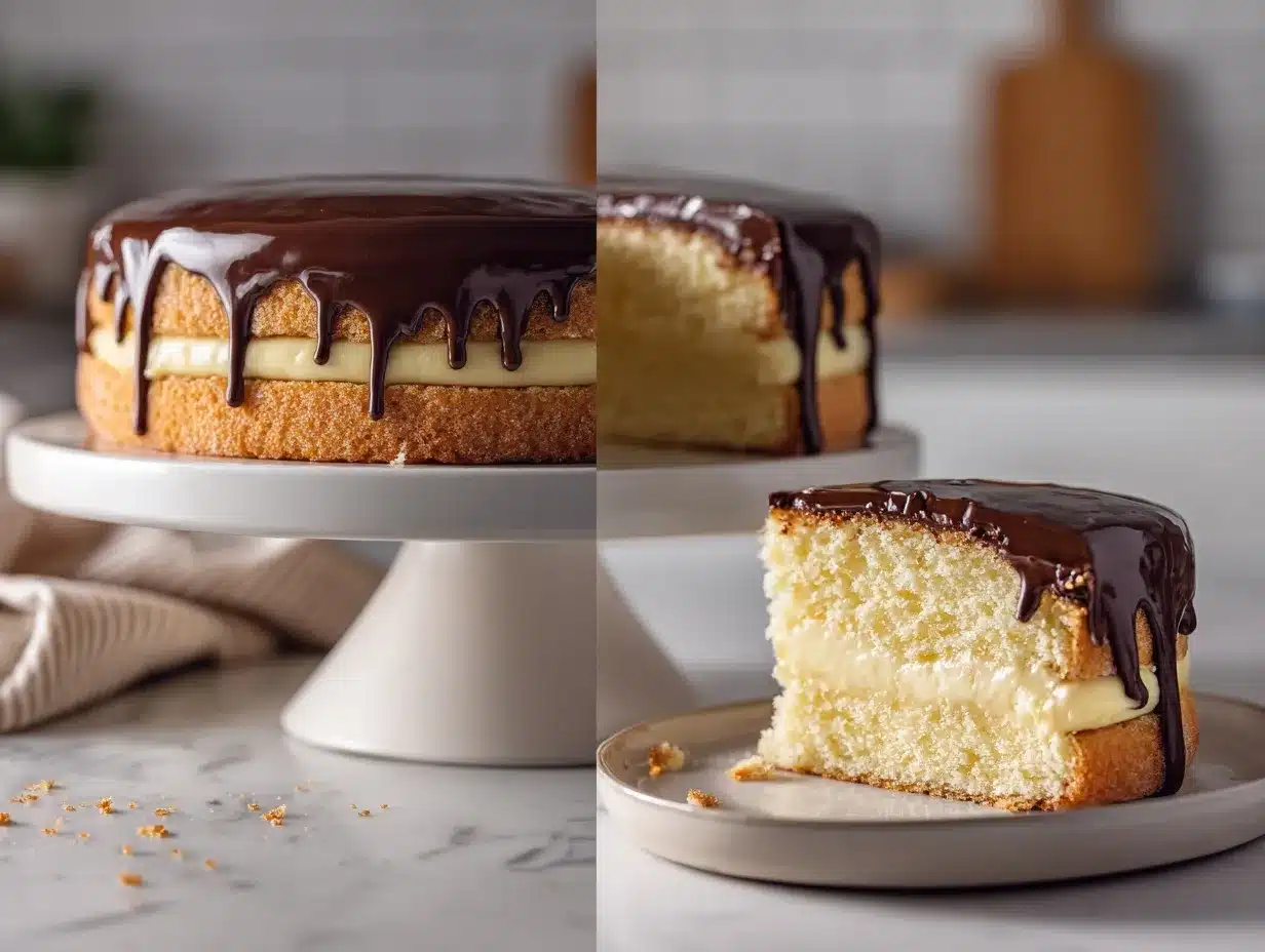 Boston Cream Pie Recipe preparation steps
