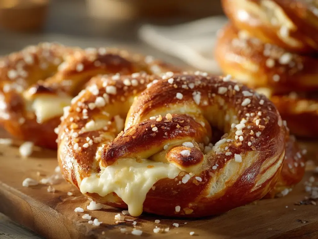 cheese-stuffed pretzels - featured image