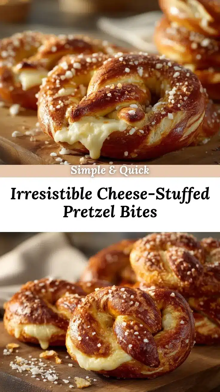 cheese-stuffed pretzels recipe