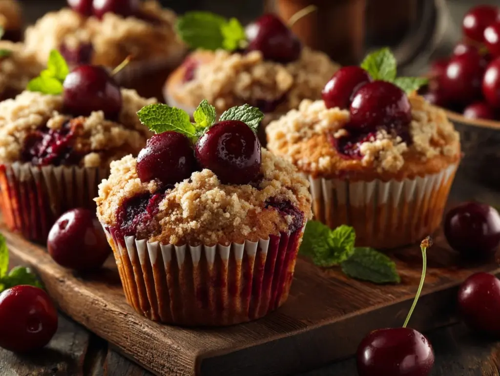 Cherry Cobbler Muffins - featured image