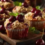 Cherry Cobbler Muffins - featured image