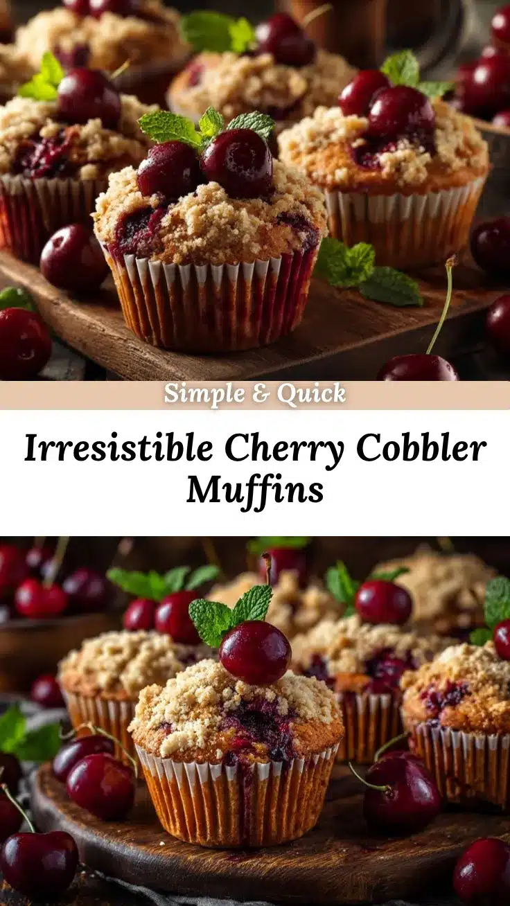 Cherry Cobbler Muffins recipe