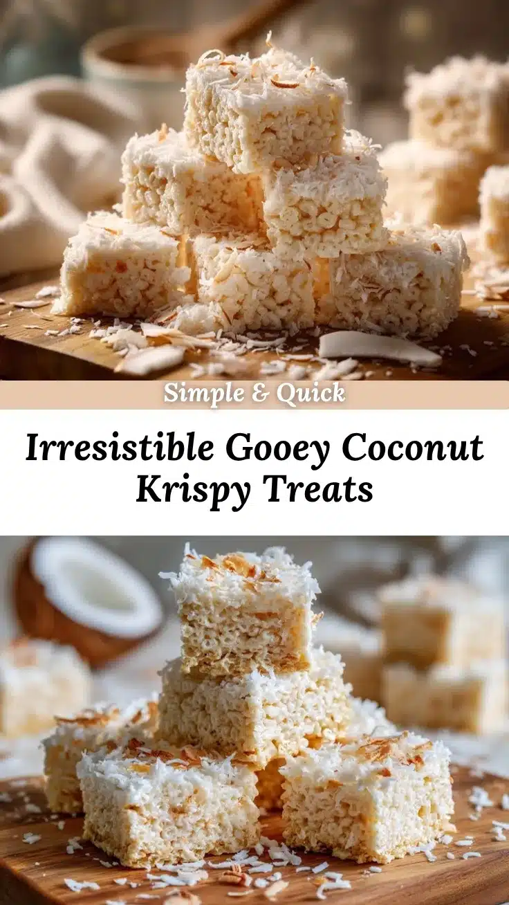Coconut Rice Krispie Treats recipe