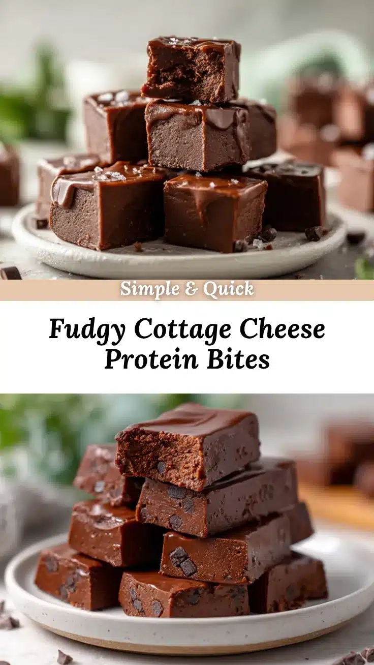 Cottage Cheese Brownie Batter Protein Bites recipe