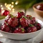 cranberry meatballs - featured image