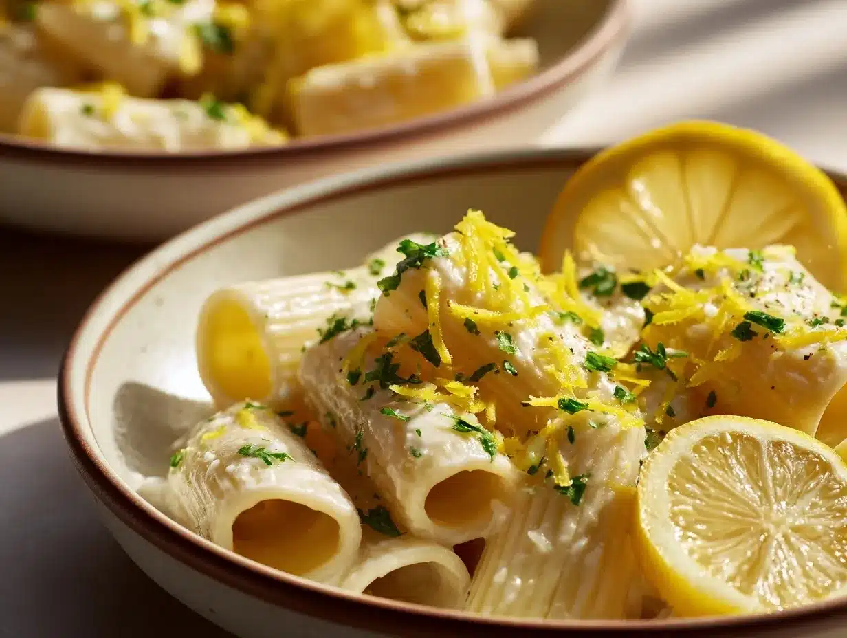 Creamy Lemon Pasta preparation steps