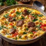 creamy sausage ditalini soup - featured image