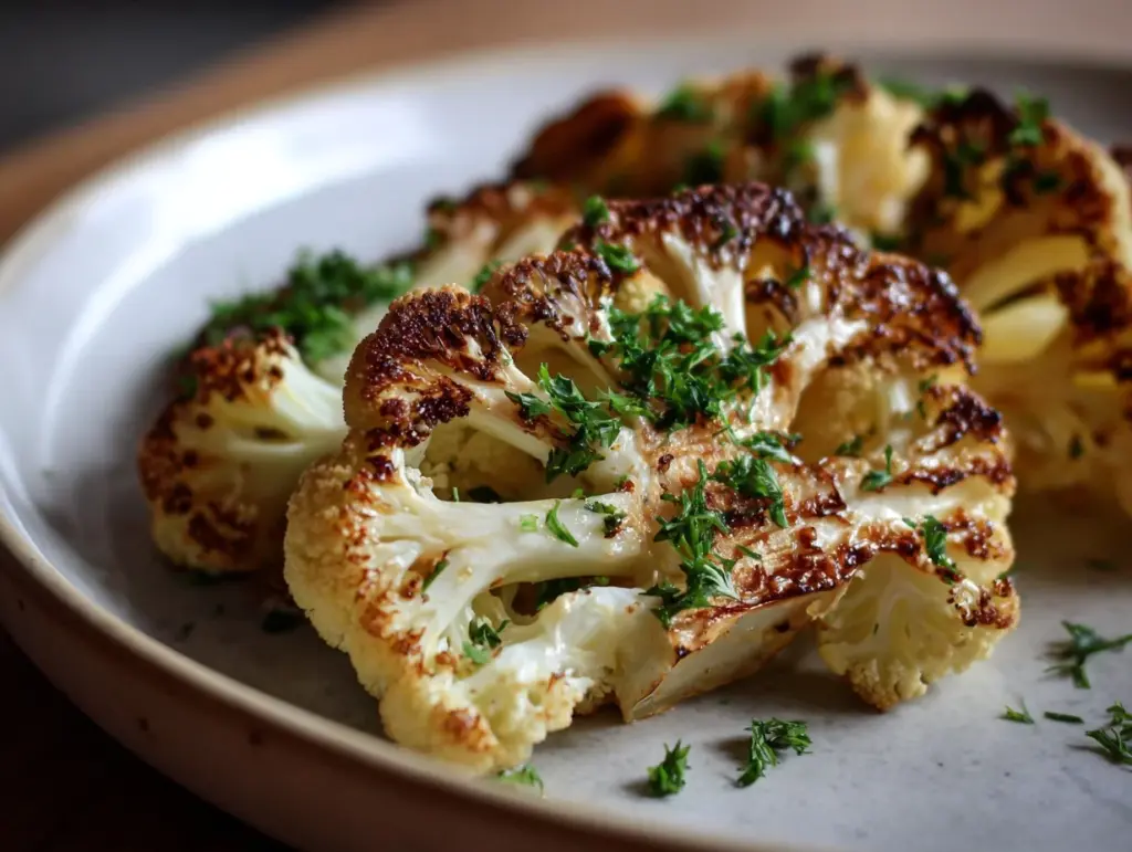 crispy roasted cauliflower - featured image