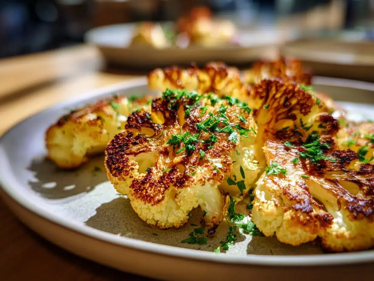 crispy roasted cauliflower preparation steps