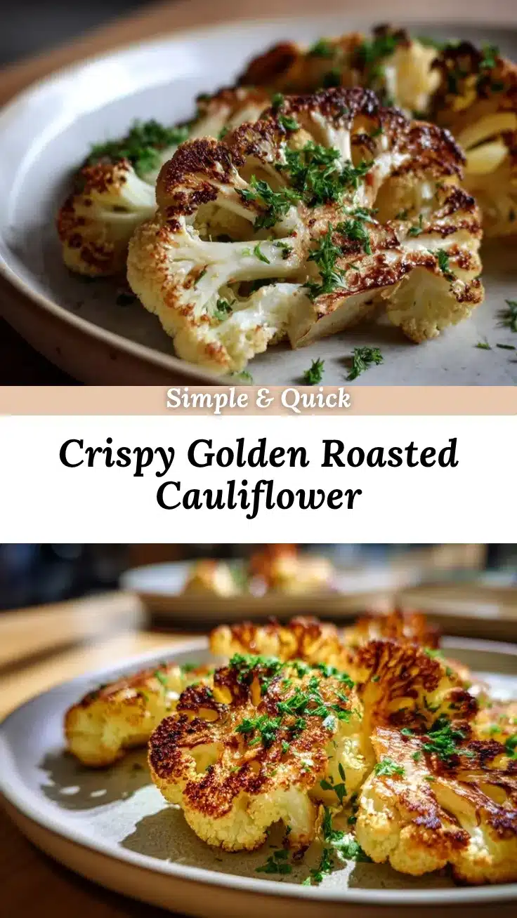crispy roasted cauliflower recipe