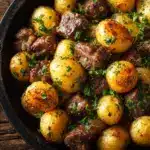 garlic butter beef bites - featured image