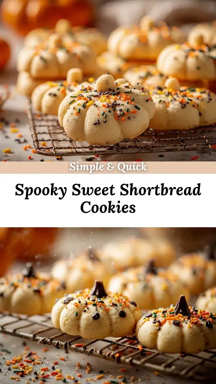 Halloween shortbread cookies recipe
