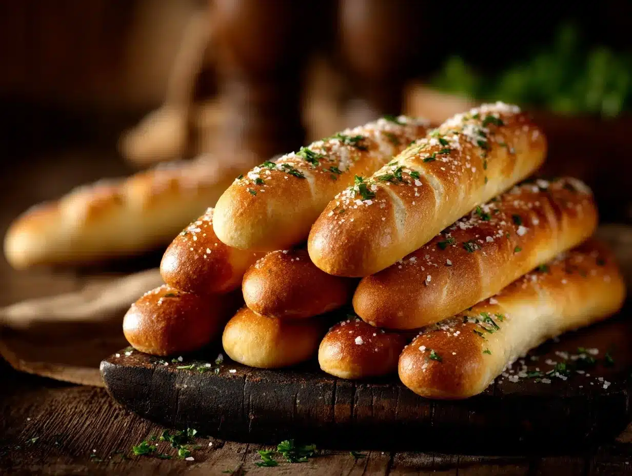 homemade breadsticks preparation steps