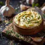 homemade garlic butter - featured image