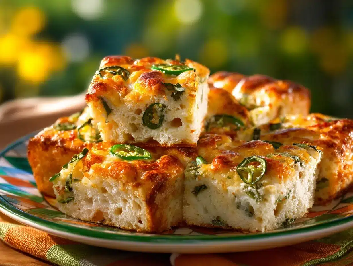 Jalapeño Cheese Squares preparation steps