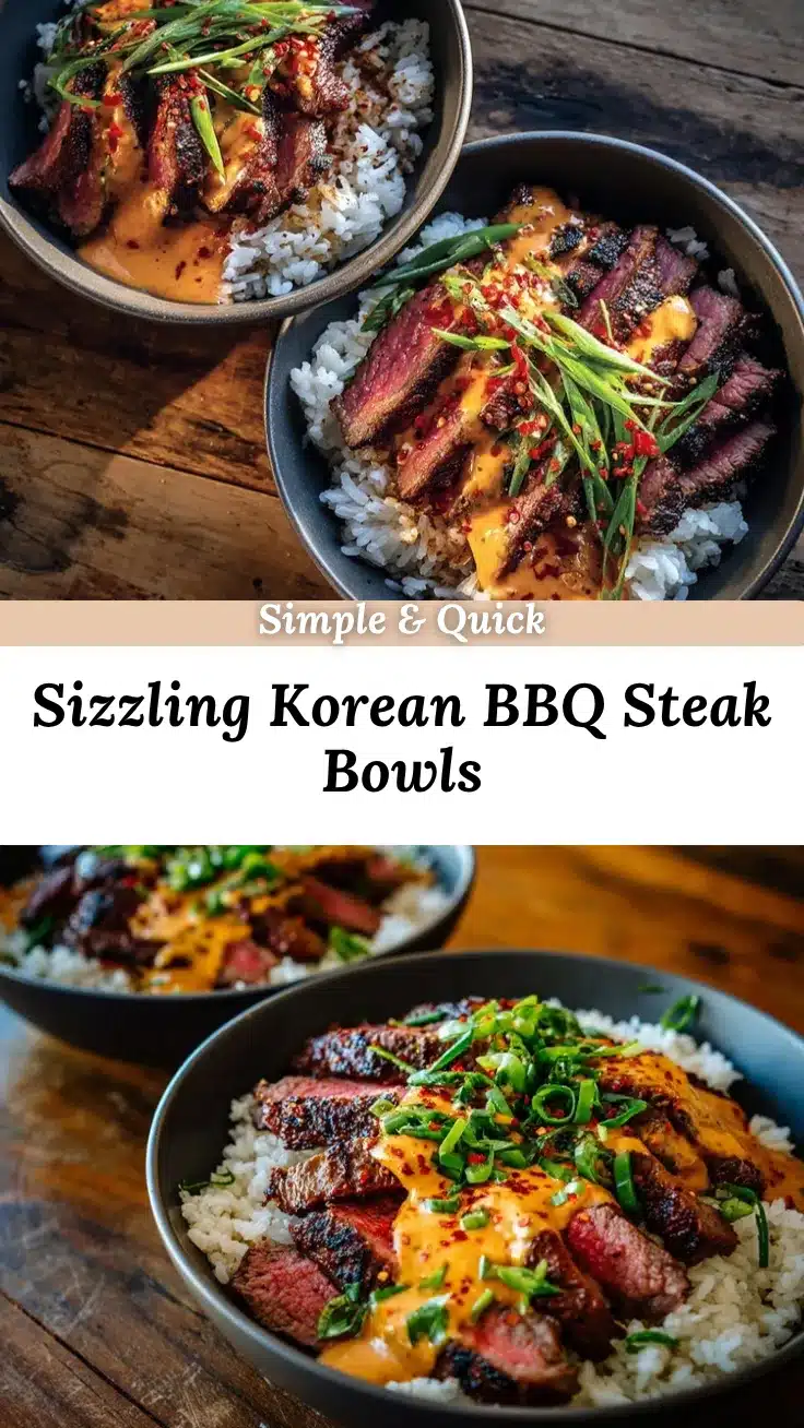 Korean BBQ Steak Rice Bowls recipe