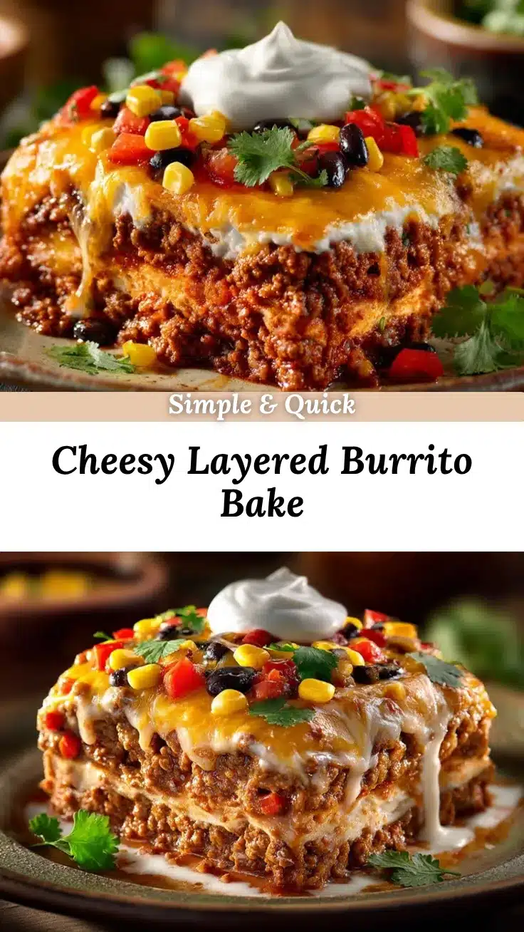 layered burrito casserole recipe