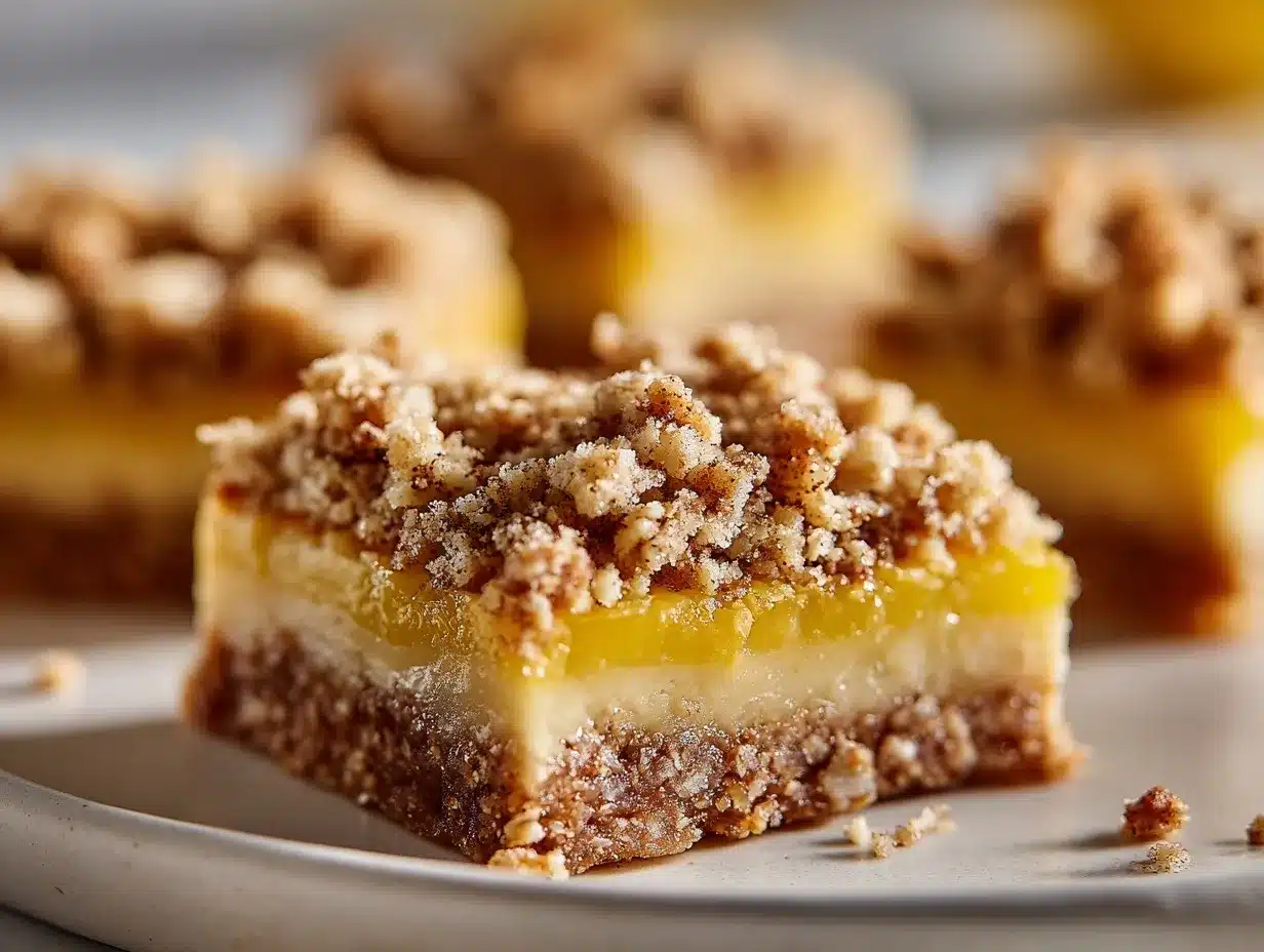 lemon oatmeal crumble bars preparation steps