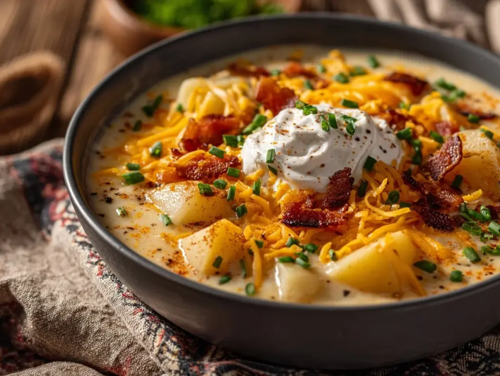 loaded baked potato soup - featured image