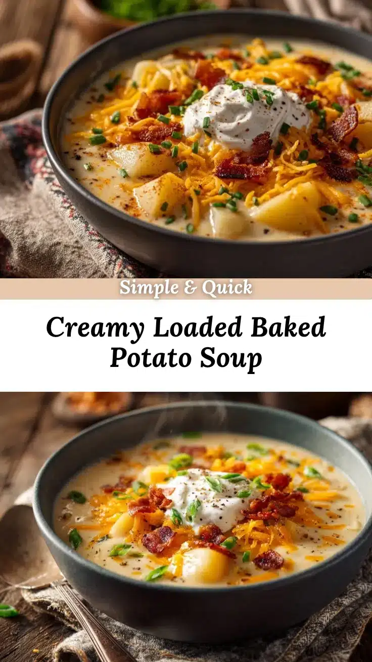 loaded baked potato soup recipe