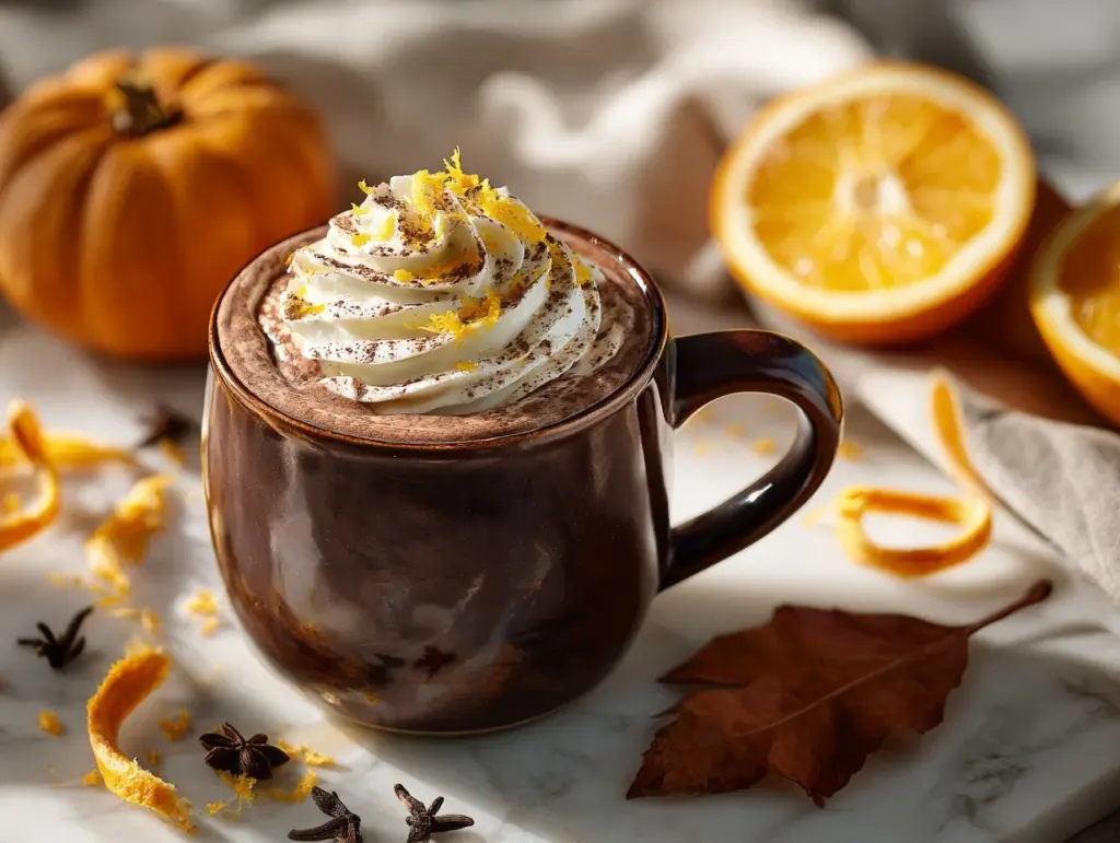 orange hot chocolate - featured image