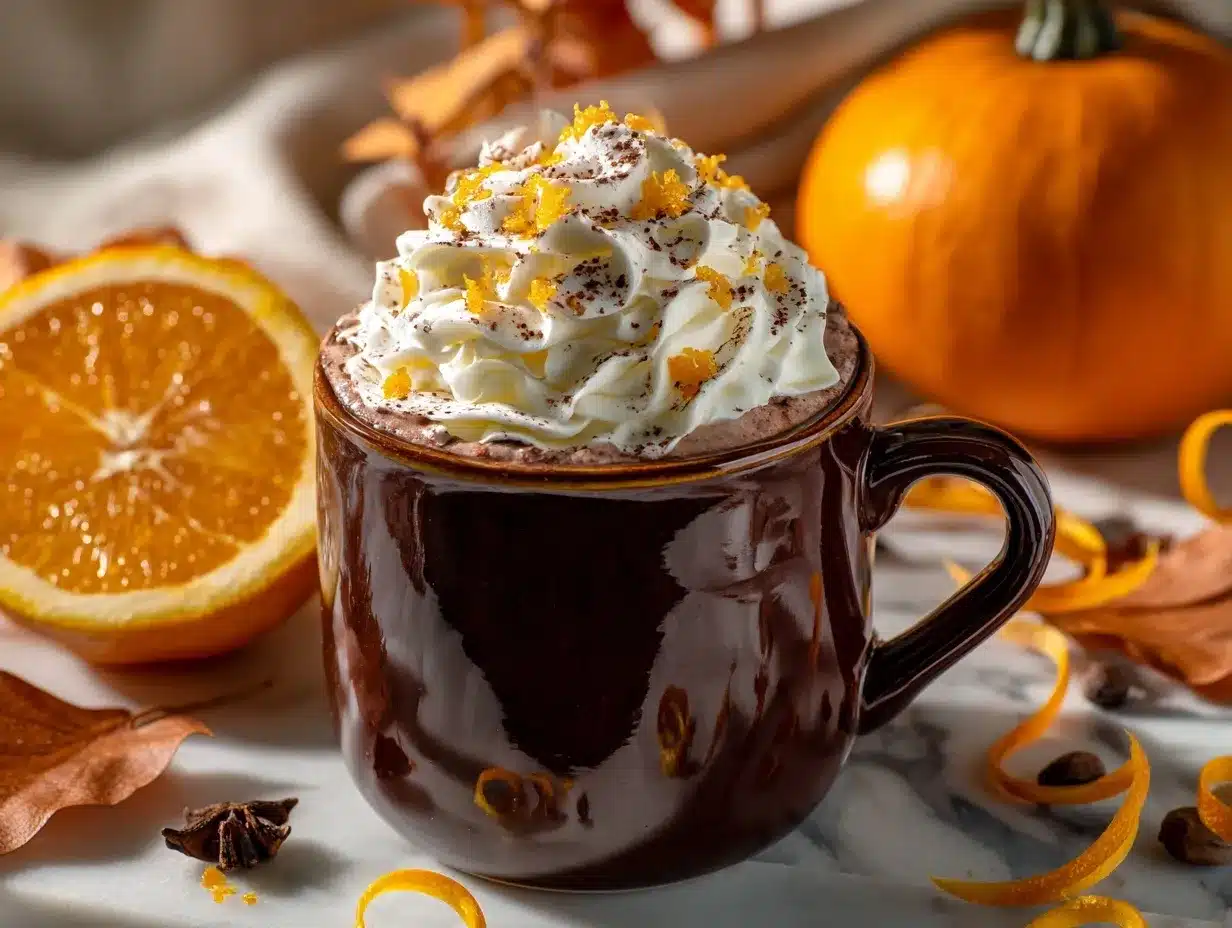 orange hot chocolate preparation steps