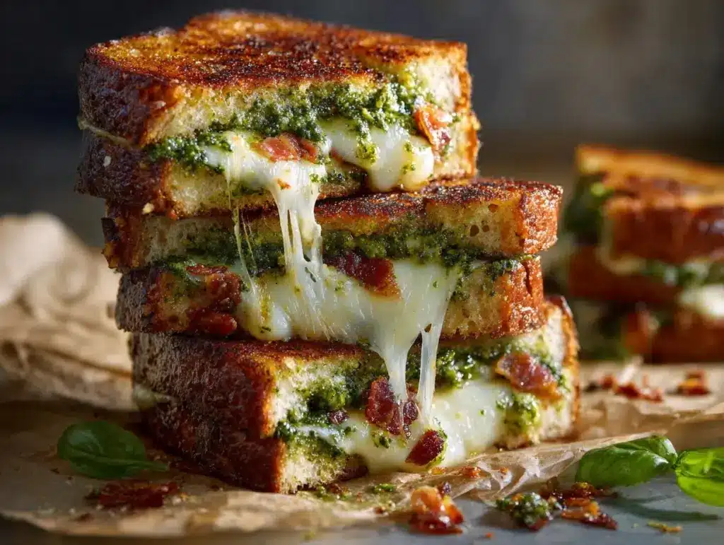 pesto grilled cheese - featured image