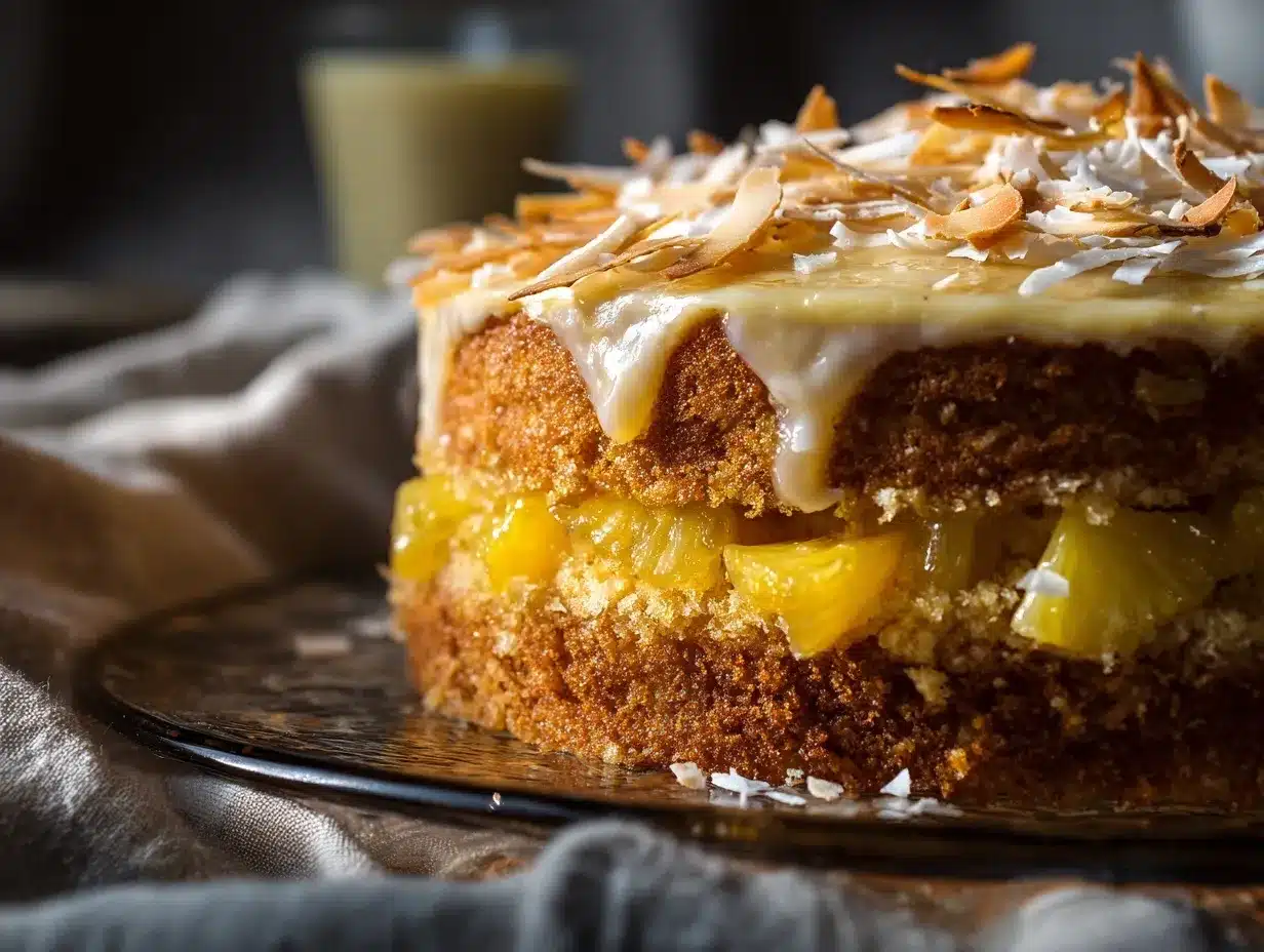 pineapple coconut cake preparation steps