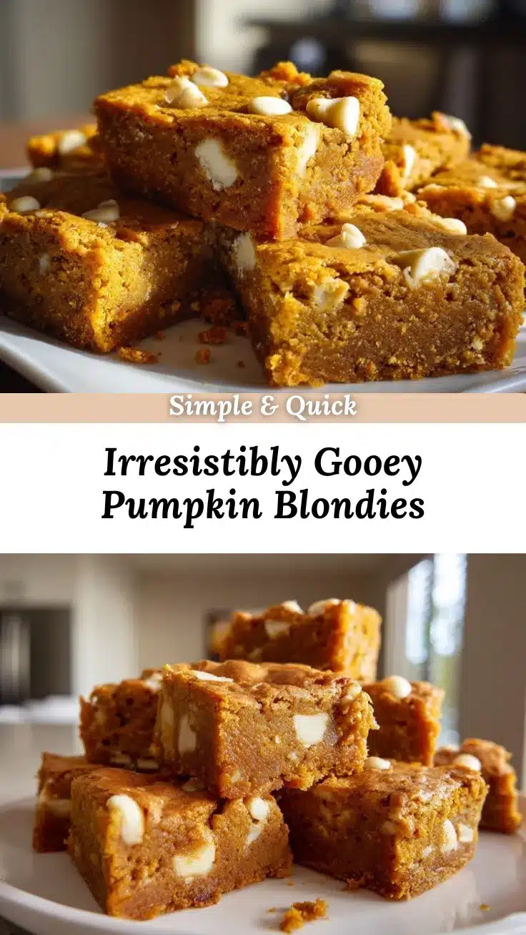 Pumpkin Blondies recipe