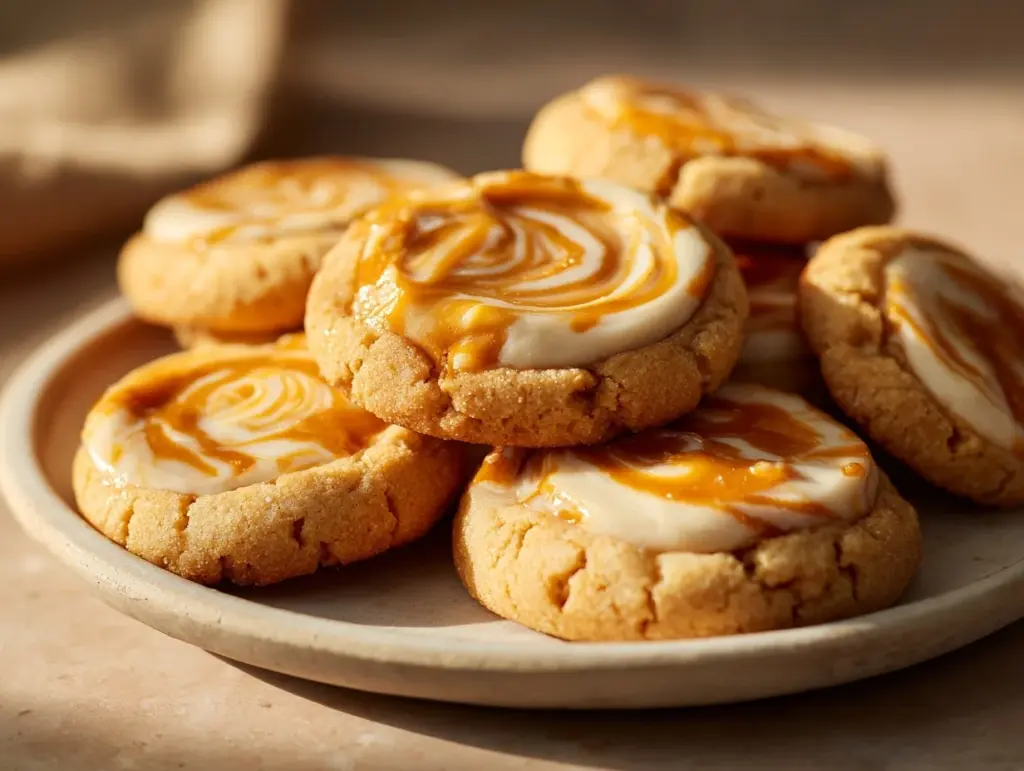 Pumpkin Butter Cheesecake Cookies - featured image