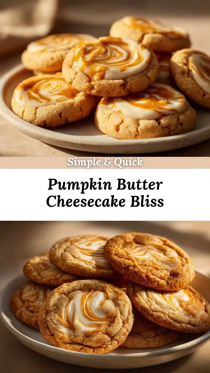 Pumpkin Butter Cheesecake Cookies recipe