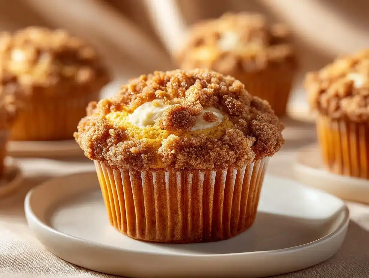 Pumpkin Cheesecake Muffins preparation steps