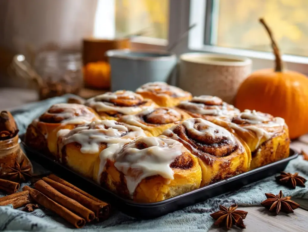 Pumpkin Cinnamon Rolls - featured image