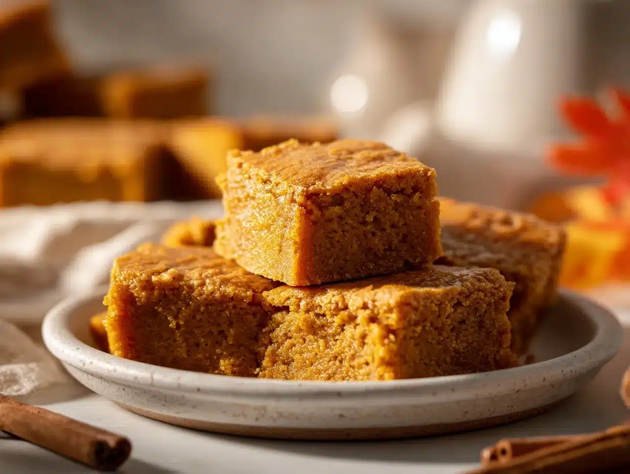 Pumpkin Maple Blondies preparation steps