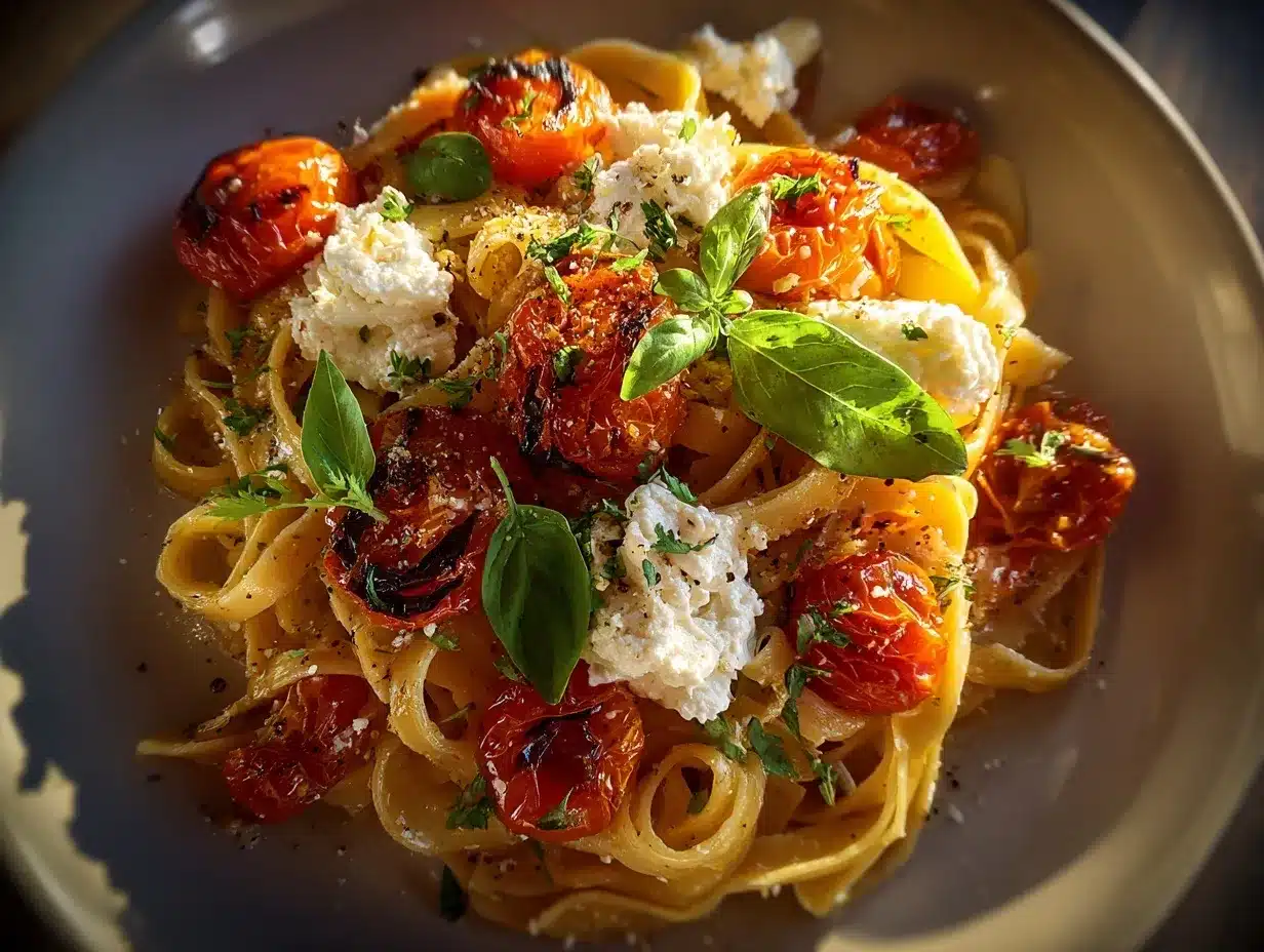 roasted tomato pasta preparation steps