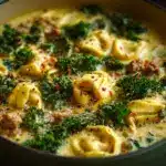 sausage tortellini soup - featured image