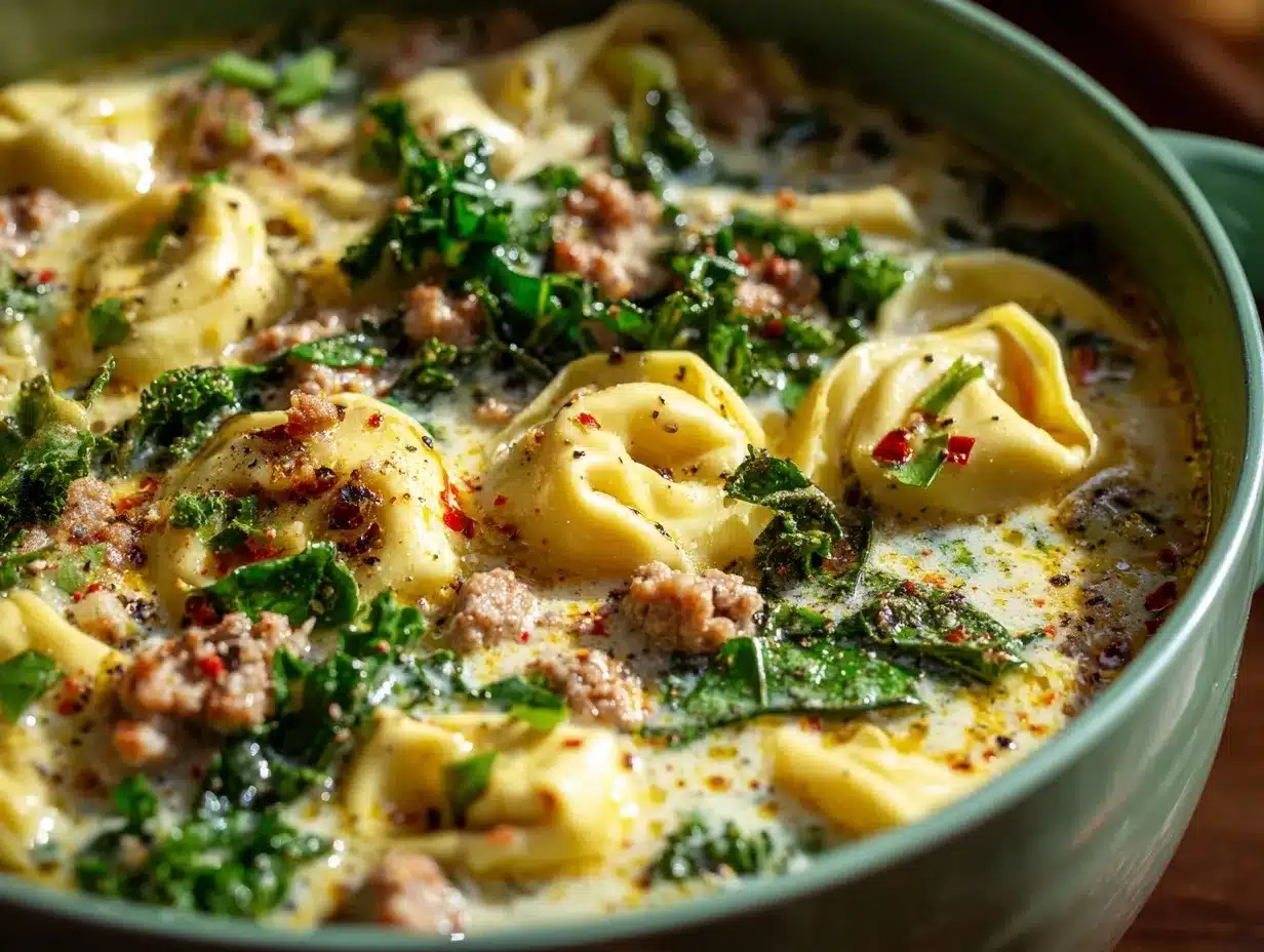 sausage tortellini soup preparation steps