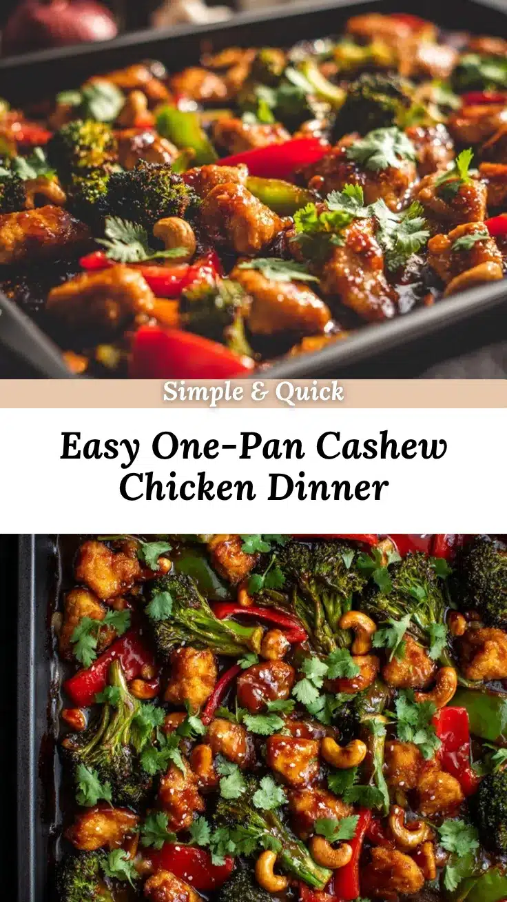 sheet pan cashew chicken recipe