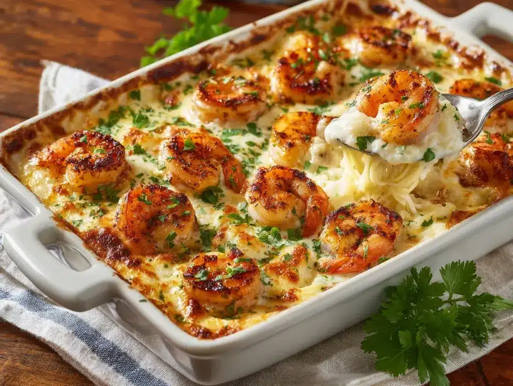 Shrimp Scampi Pasta Bake - featured image