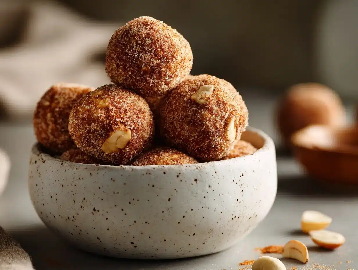 Snickerdoodle Energy Balls preparation steps