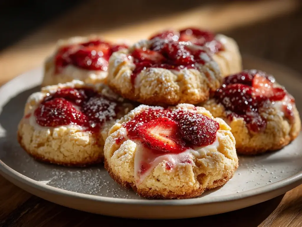 Strawberry Cheesecake Cookies - featured image