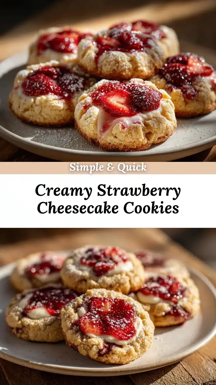 Strawberry Cheesecake Cookies recipe